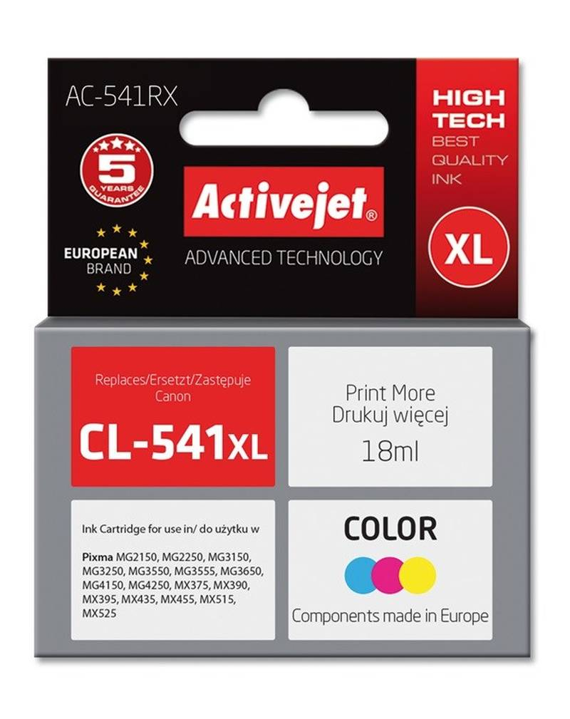 Tinta Activejet AC-541RX (zamjena za Canon CL-541 XL, premium, 18 ml) boja