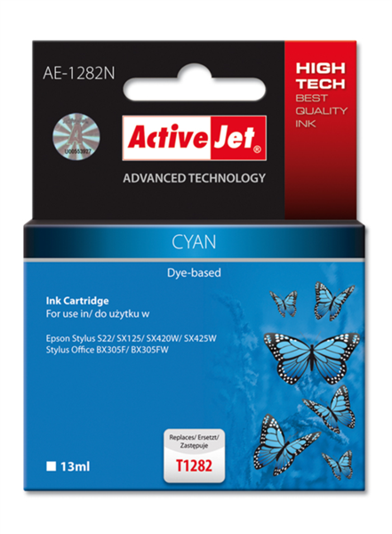 Tinta ActiveJet Epson T1282 (tirkizna)
