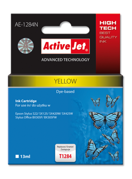 Tinta ActiveJet Epson T1284 (žuta)