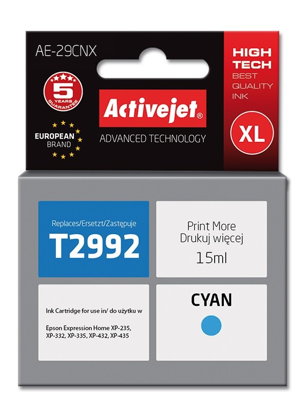 Tinta ACTIVEJET AE-29MNX (zamjena za Epson 29XL T2993, supreme, 15 ml) magenta