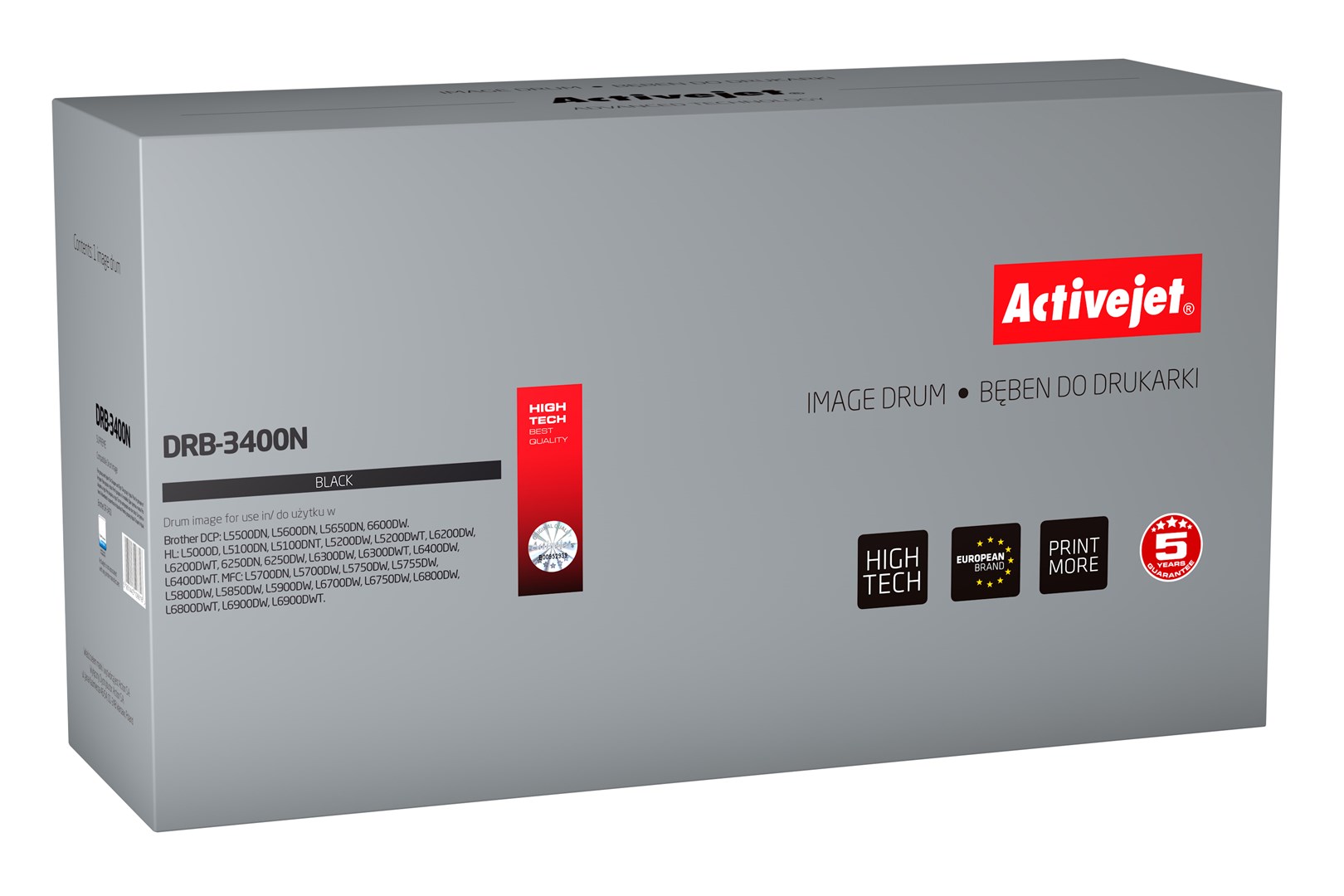 Bubanj ACTIVEJET DRB-3400N (zamjena za Brother DR-3400, supreme, 50000 stranica) crni-0