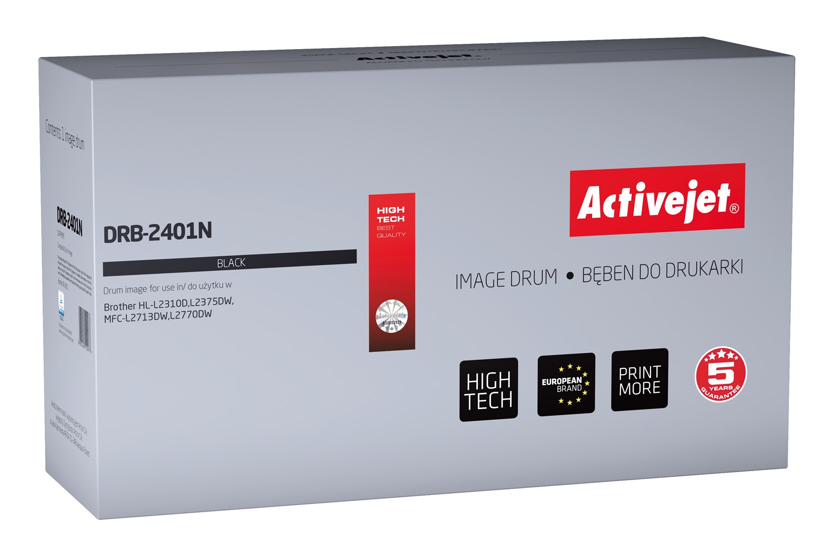 Bubanj ACTIVEJET DRB-2401N (zamjena za Brother DR-2401, supreme, 12000 stranica) crni