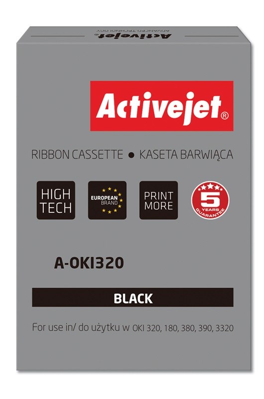 Traka s tintom Activejet A-OKI320 (zamjena za OKI 9002303, supreme, 100 kom) crna