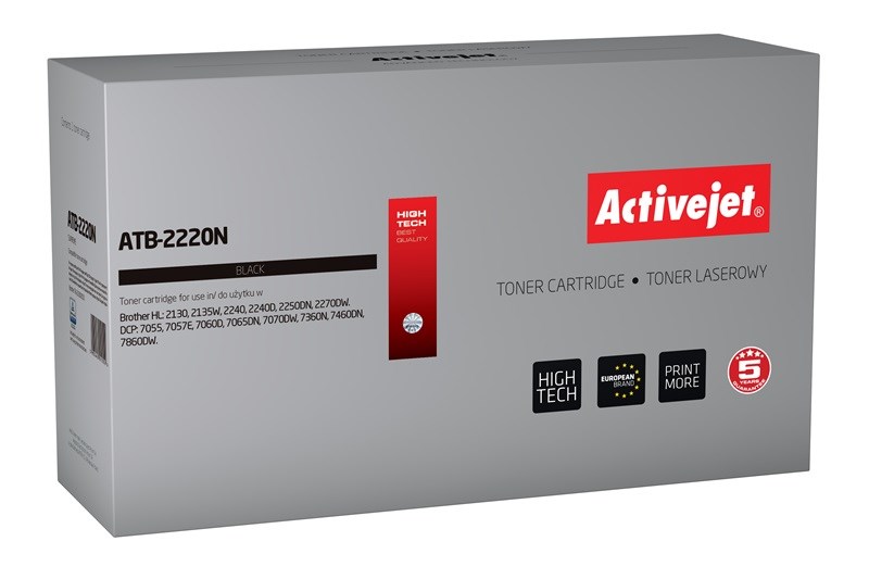 Toner Activejet ATB-2220N (zamjena za Brother TN-2220/TN-2010, supreme, 2600 stranica) crni-0