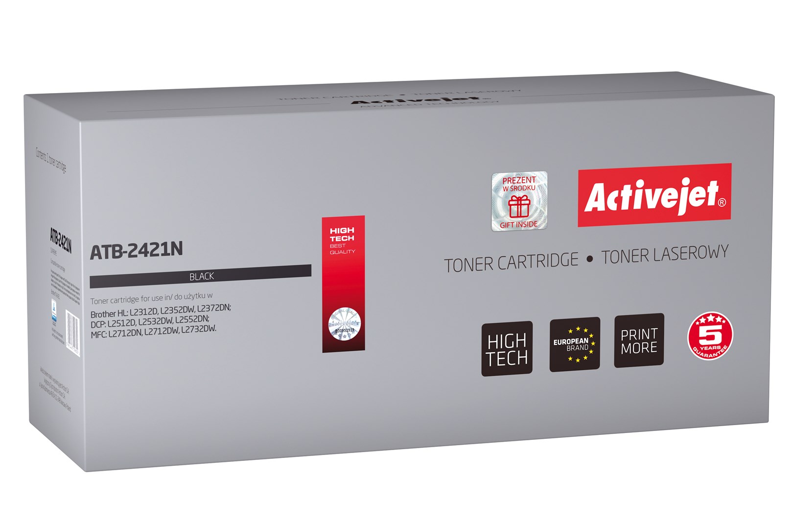 Toner Activejet ATB-2421N (zamjena za Brother TN-2421, supreme, 3000 stranica) crni