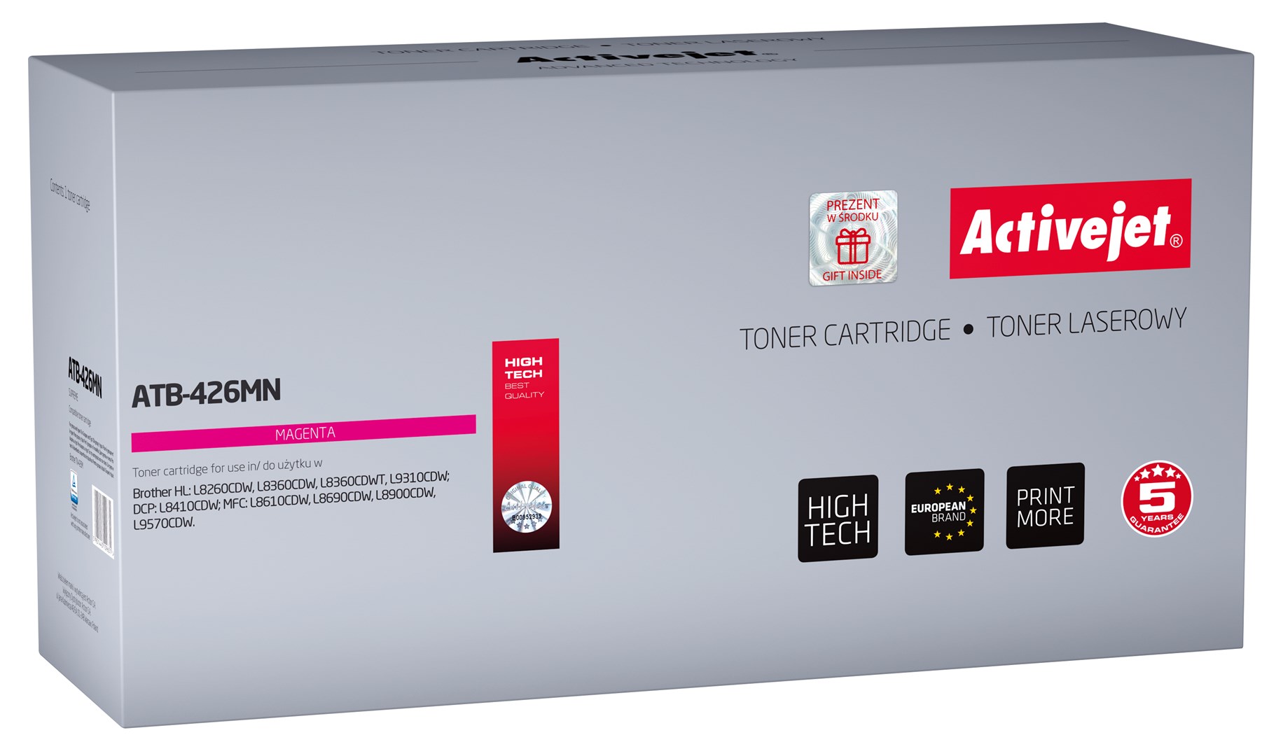 Toner Activejet ATB-426MN (zamjena za Brother TN-426M; Supreme; 6500 stranica; magenta)-0