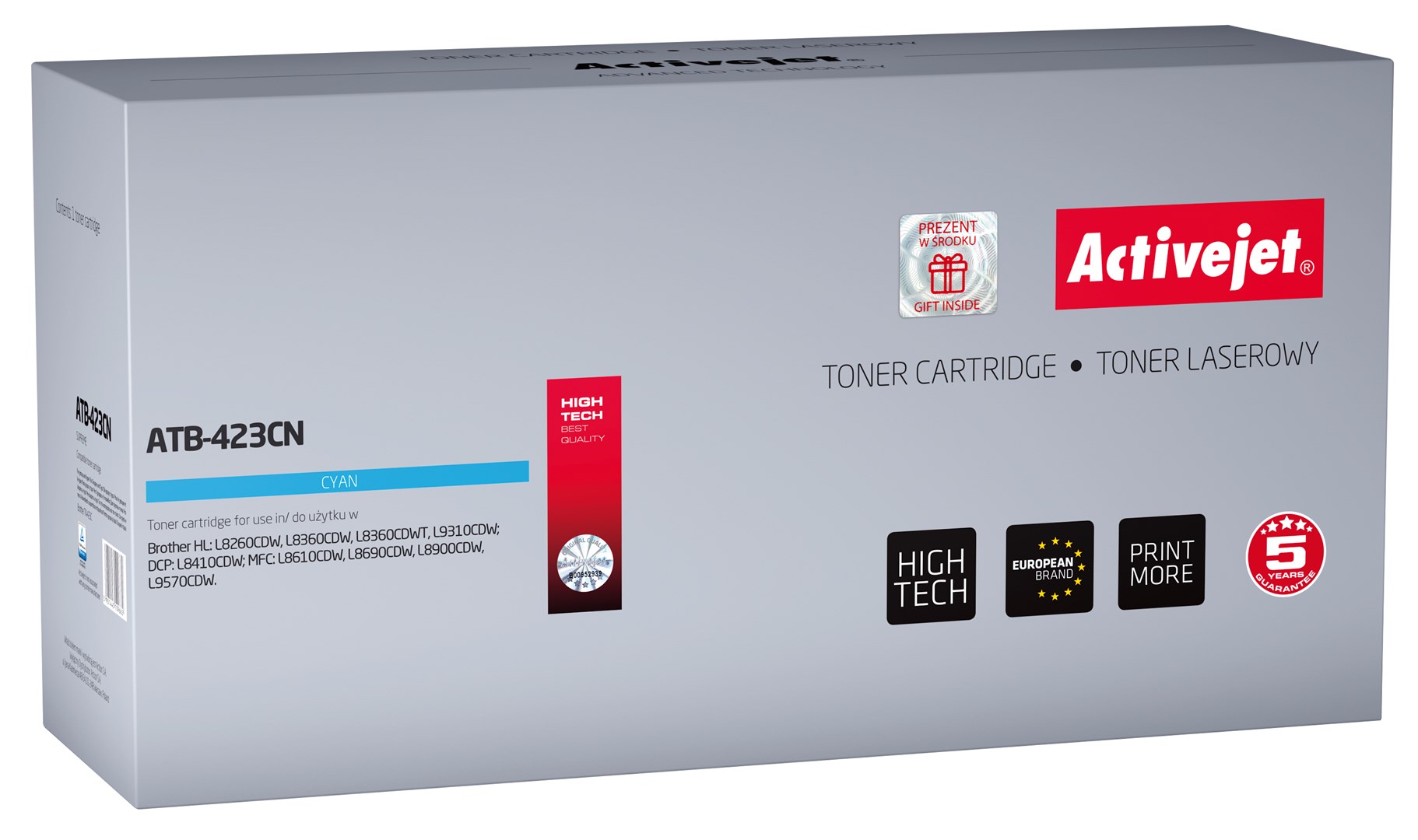 Toner ACTIVEJET ATB-423CN (zamjena za Brother TN-423C, supreme, 4000 stranica) cijan-0