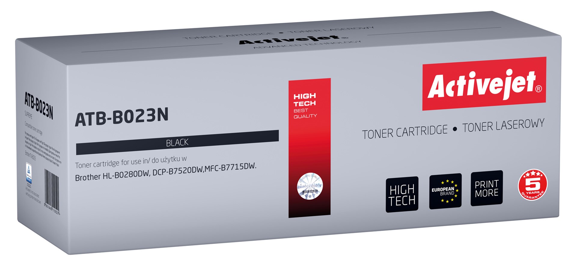 Toner ACTIVEJET ATB-B023N (zamjena za Brother TN-B023, supreme, 2000 stranica) crna