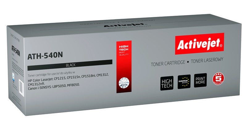 Toner ACTIVEJET ATH-540N (zamjena za HP 125A CB540A, Canon CRG-716B, supreme, 2400 stranica) crni