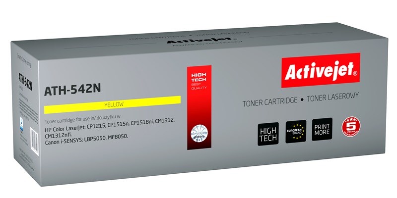 Toner za HP printer ACTIVEJET ATH-542N (zamjena za HP 125A CB542A, Canon CRG-716Y, supreme, 1600 stranica) žuti-0