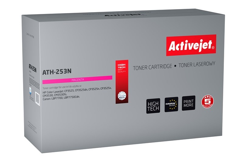 Toner ACTIVEJET ATH-253N (zamjena za HP 504A CE253A, Canon CRG-723M, Supreme, 7000 stranica) magenta-0