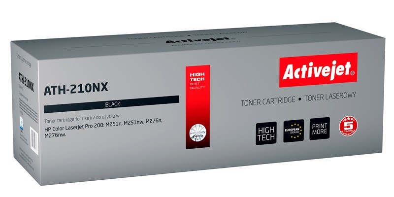 Toner ACTIVEJET ATH-210NX (zamjena za HP 131X CF210X, Canon CRG-731BH, supreme, 2400 stranica) crni