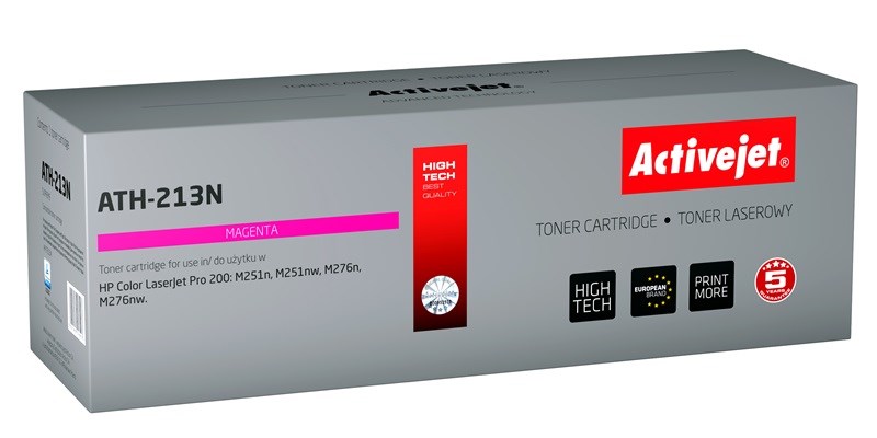 Toner ACTIVEJET ATH-213N (zamjena za HP 131A CF213A, Canon CRG-731M, supreme, 1800 stranica) magenta