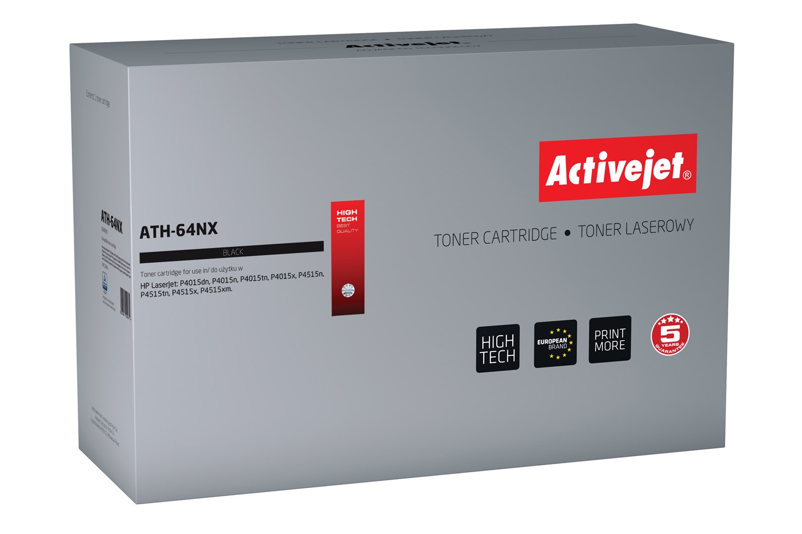 Toner ACTIVEJET ATH-64NX (zamjena za HP 64X CC364X, Supreme, 24000 stranica) crna-0