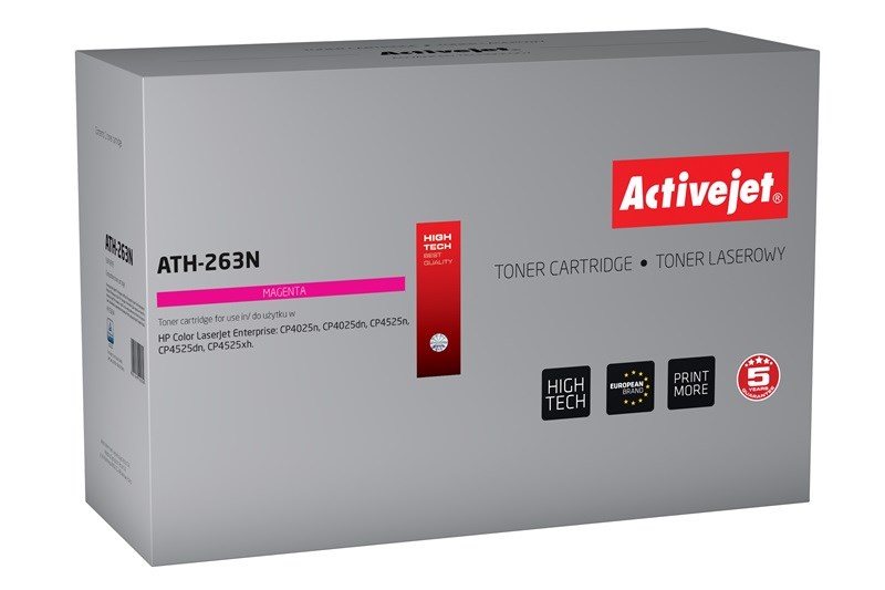Activejet ATH-263N toner (replacement for HP CE263A; Supreme; 11000 pages; magenta)-0