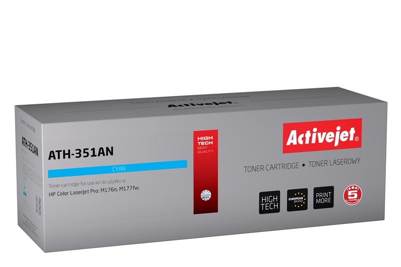 Toner ACTIVEJET ATH-351AN (zamjena za HP CF351A, supreme, 1100 stranica) cijan