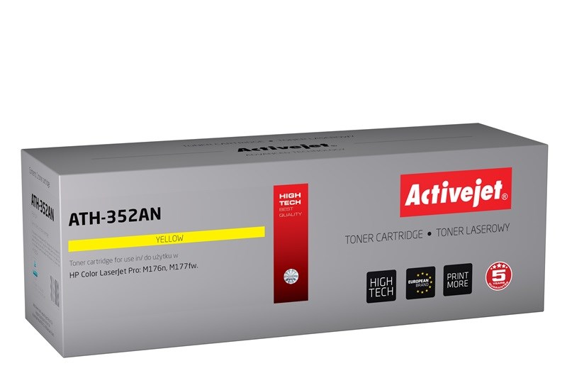 Toner ACTIVEJET ATH-352AN (zamjena za HP CF352A, supreme, 1100 stranica) žuti-0