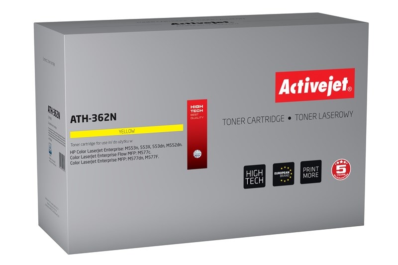 Toner za HP printer ACTIVEJET ATH-362N (zamjena za HP 508A CF362A, supreme, 5000 stranica) žuti-0
