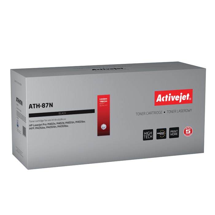 Toner ACTIVEJET ATH-87N (zamjena za HP 87A CF287A, supreme, 9000 stranica) crni