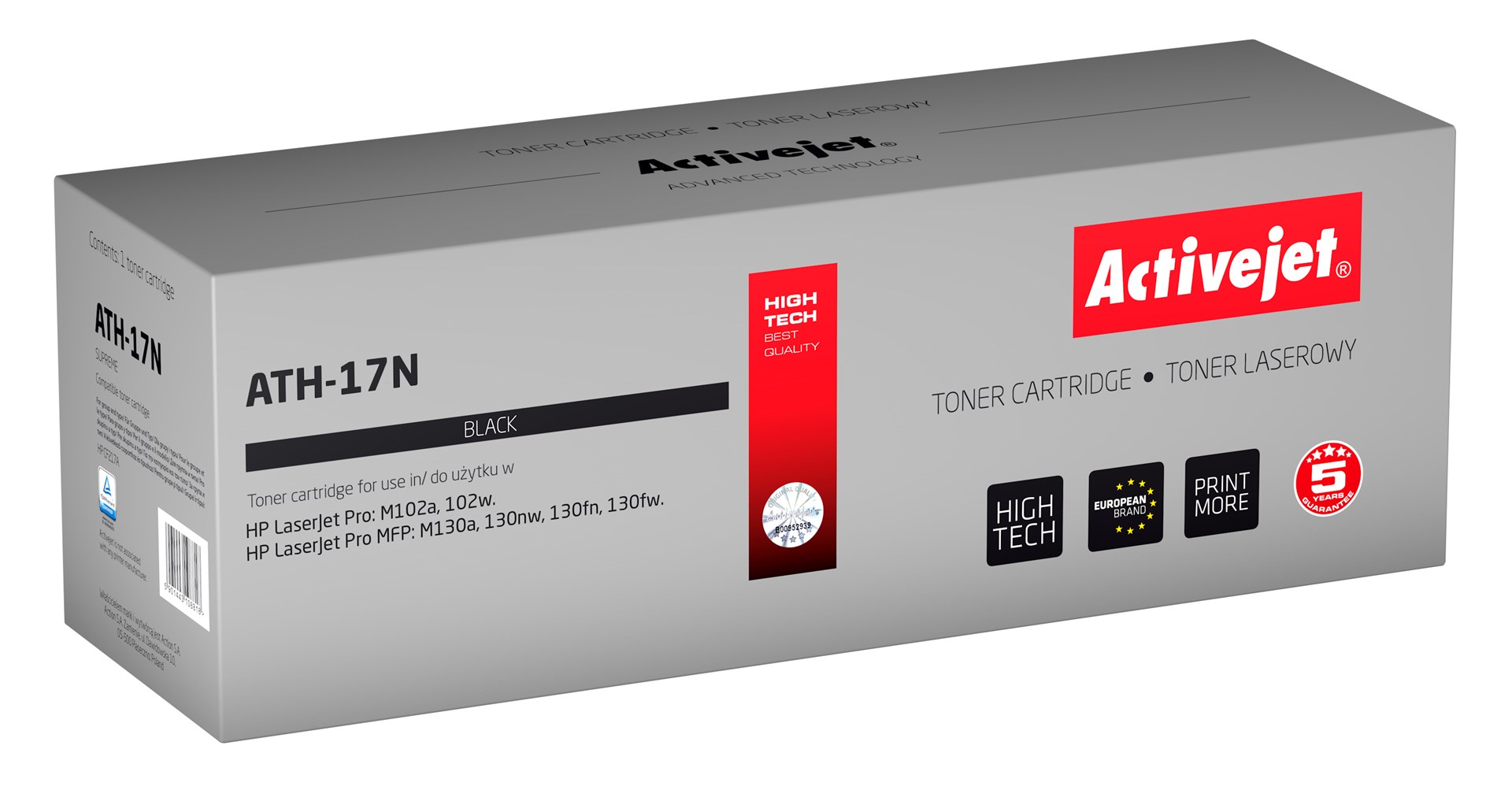 Toner ACTIVEJET ATH-17N (zamjena za HP 17A CF217A, supreme, 1600 stranica) crni-0