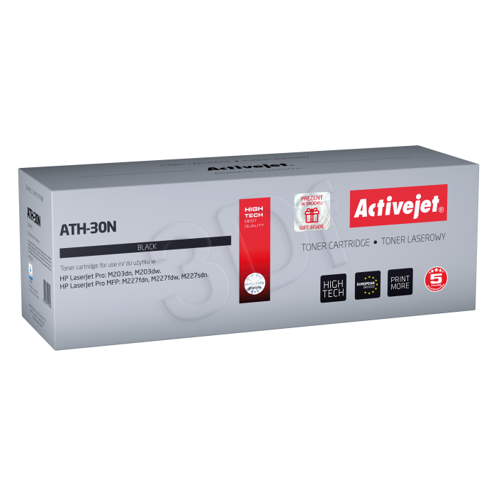 Toner ACTIVEJET ATH-30N (zamjena za HP 30A CF230A, supreme, 1600 stranica) crni-0