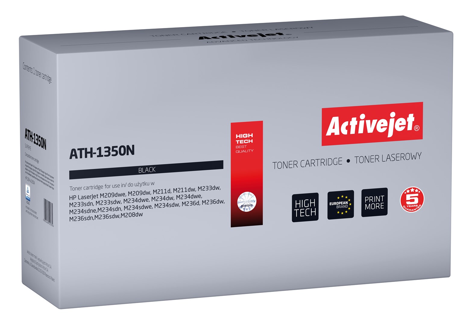 Toner ACTIVEJET ATS-1350N (zamjena za HP W1350A, Supreme, 1100 stranica) crna-1