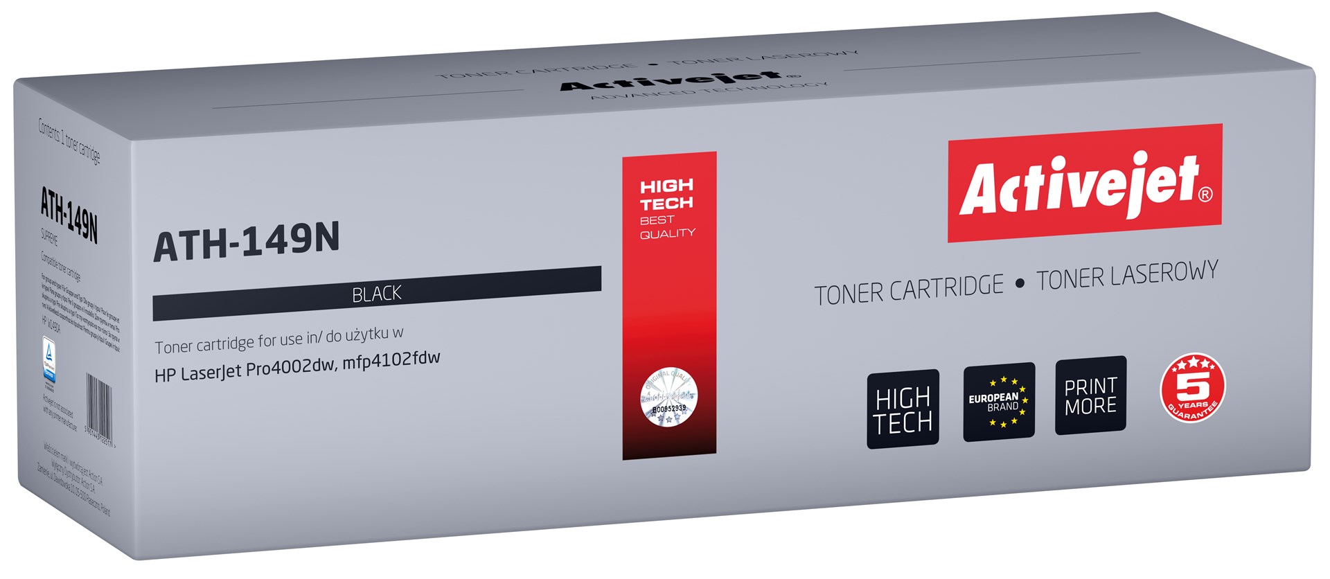Toner ACTIVEJET ATH-149N (zamjena za HP 149A W1490A, Supreme, 2900 stranica) crni