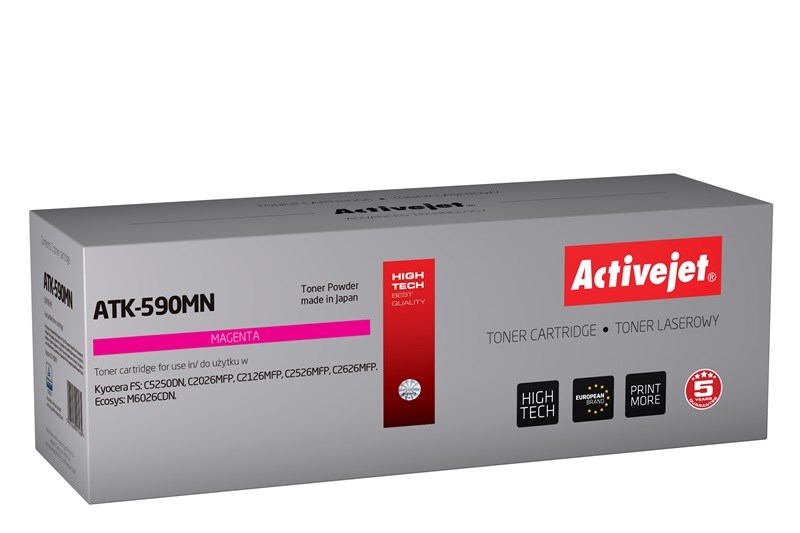 Toner ACTIVEJET ATK-590MN (zamjena za Kyocera TK-590M, supreme, 5000 stranica) magenta-0
