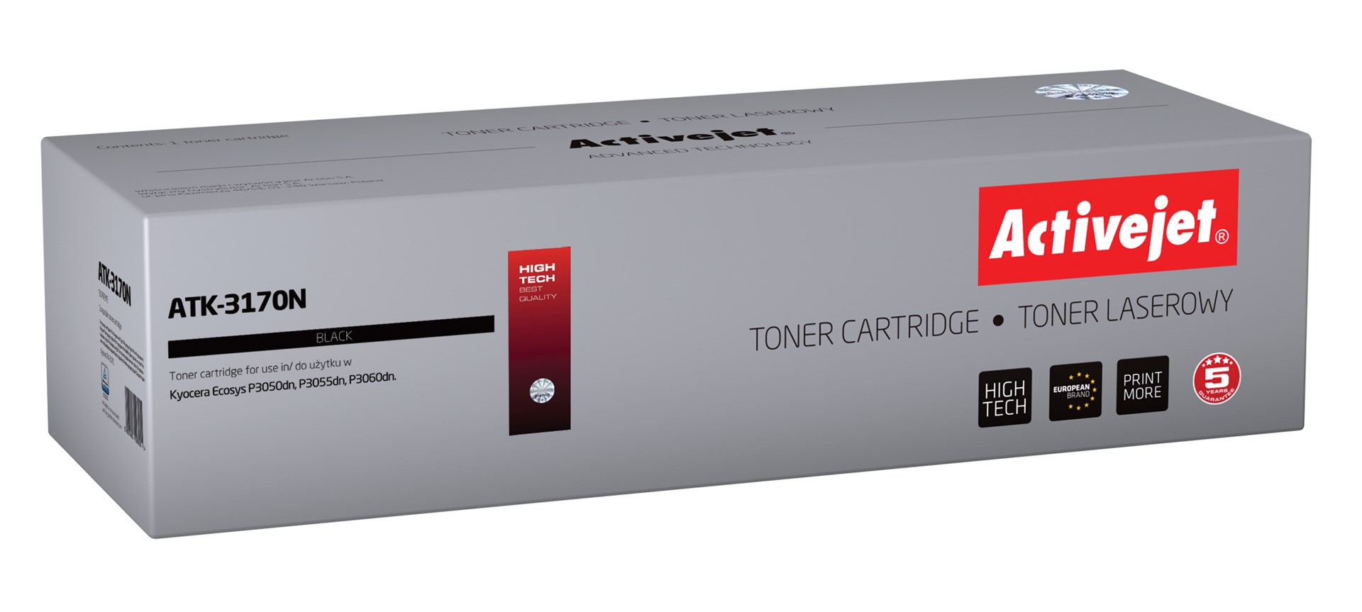 Toner ACTIVEJET ATK-3170N (zamjena za Kyocera TK-3170, supreme, 15500 stranica) crni