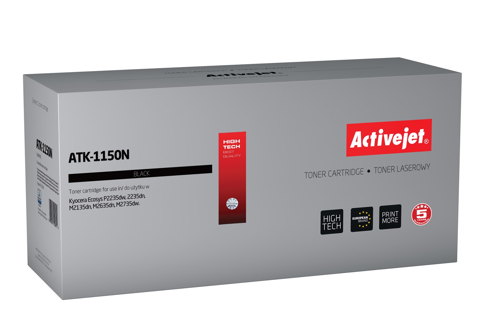 Toner ACTIVEJET ATK-1150N (zamjena za Kyocera TK-1150, supreme, 3000 stranica) crni