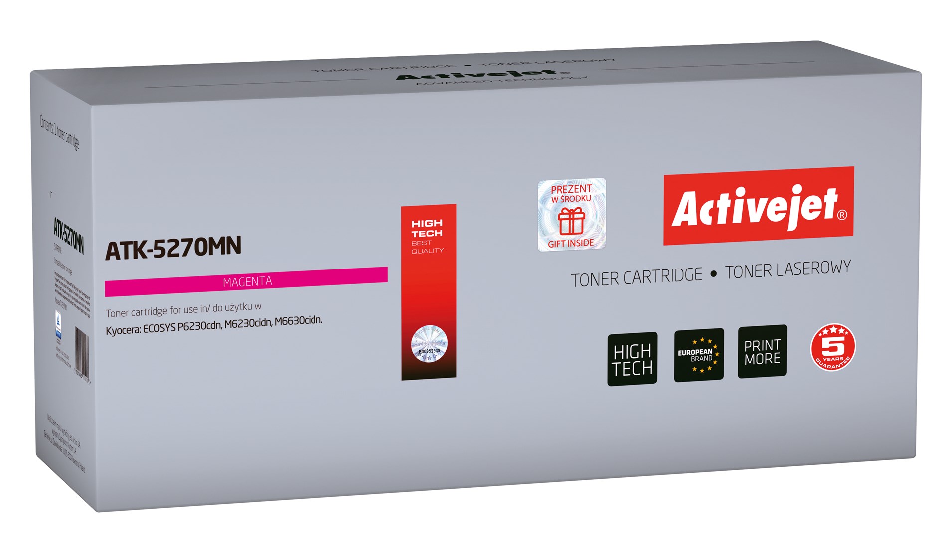 Toner ACTIVEJET ATK-5270MN (zamjena za Kyocera TK-5270M, supreme, 6000 stranica) magenta-0