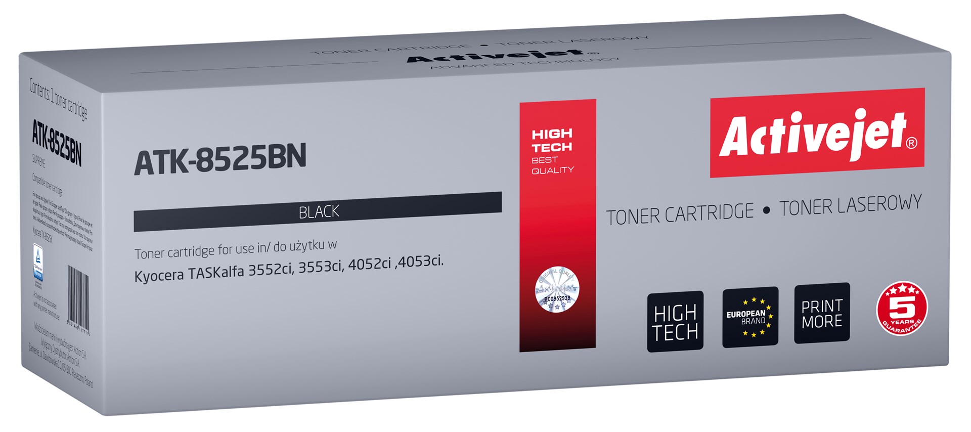 Toner ACTIVEJET ATK-8525BN (za Kyocera TK-8525K, Supreme, 30000 stranica crni)