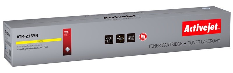 Toner ACTIVEJET ATM-216YN (zamjenski za Konica Minolta TN216Y, 26000 str, žuti)
