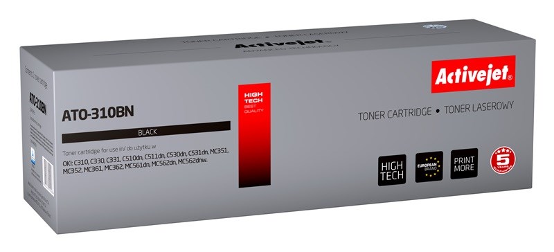 Toner Activejet ATO-310BN (zamjena za OKI 44469803; Supreme; 3500 stranica crni)-0