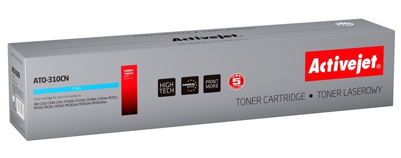 Toner ACTIVEJET ATO-310CN za OKI (zamjena za OKI 44469706, supreme, 2000 stranica) cijan-0