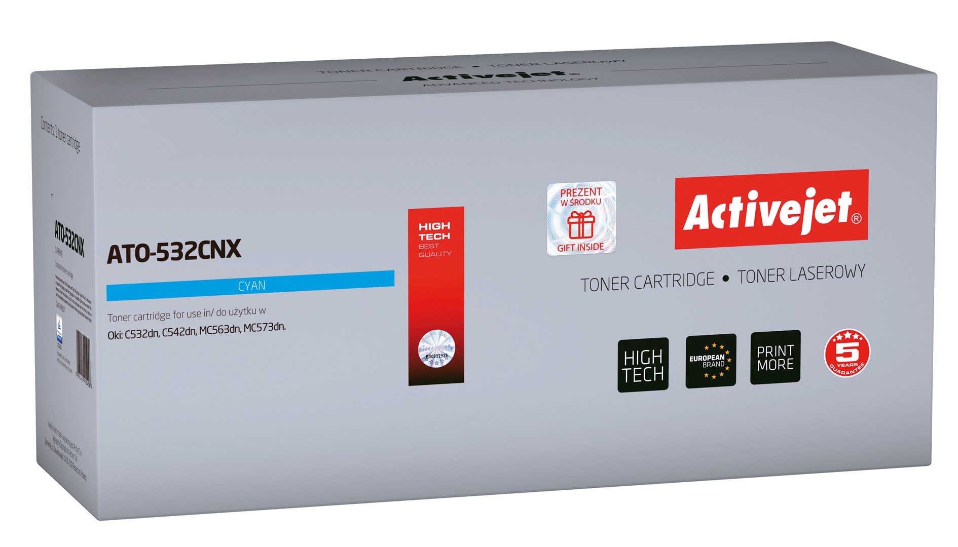 Toner ACTIVEJET ATO-532CNX za OKI (zamjena za OKI 46490607, supreme, 6000 stranica) cijan-0
