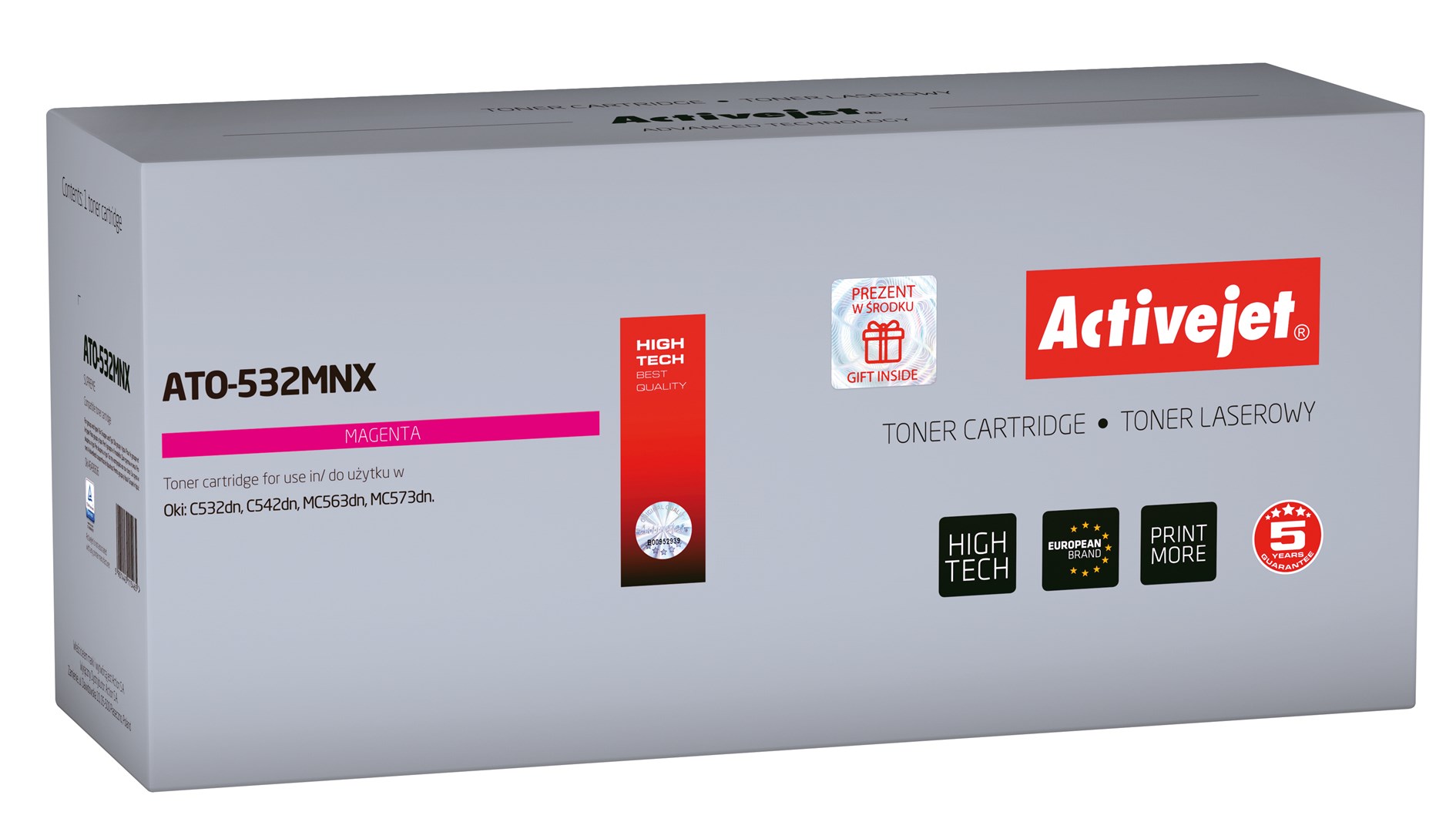 Toner ACTIVEJET ATO-532MNX za OKI (zamjena za OKI 46490606, supreme, 6000 stranica) magenta