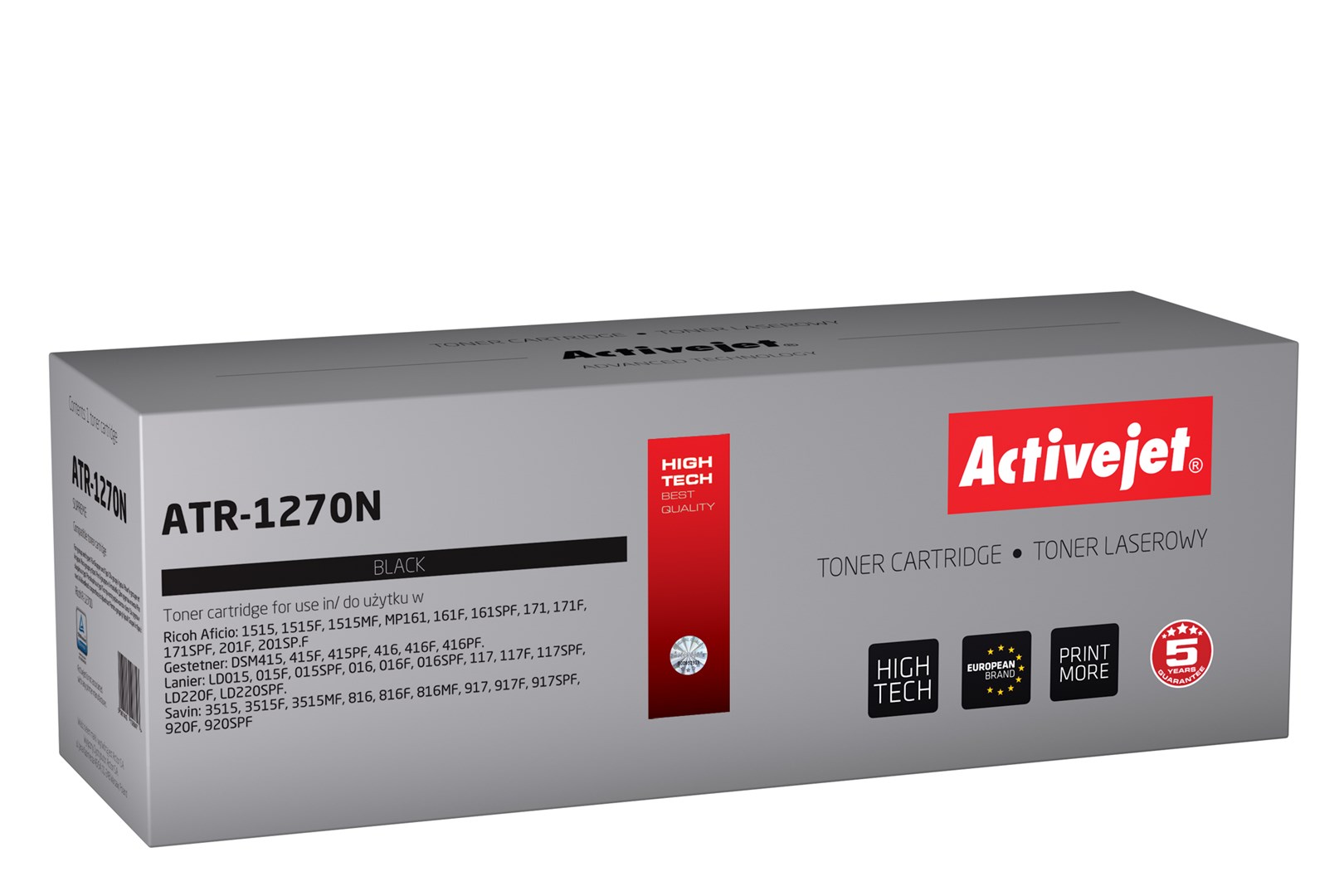 Toner ACTIVEJET ATR-1270N (zamjena za Ricoh 1270D 888261, supreme, 7000 stranica) crni-0