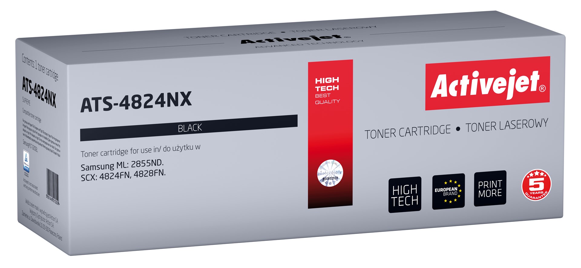 Toner Activejet ATS-4824NX (zamjena za Samsung MLT-D2092L, Supreme, 5000 stranica crni