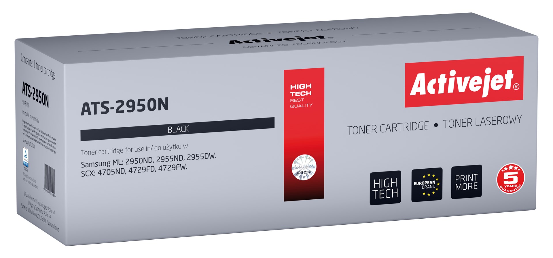 Toner ACTIVEJET ATS-2950N (zamjena za Samsung MLT-D103L, Supreme, 2500 stranica) crna-0