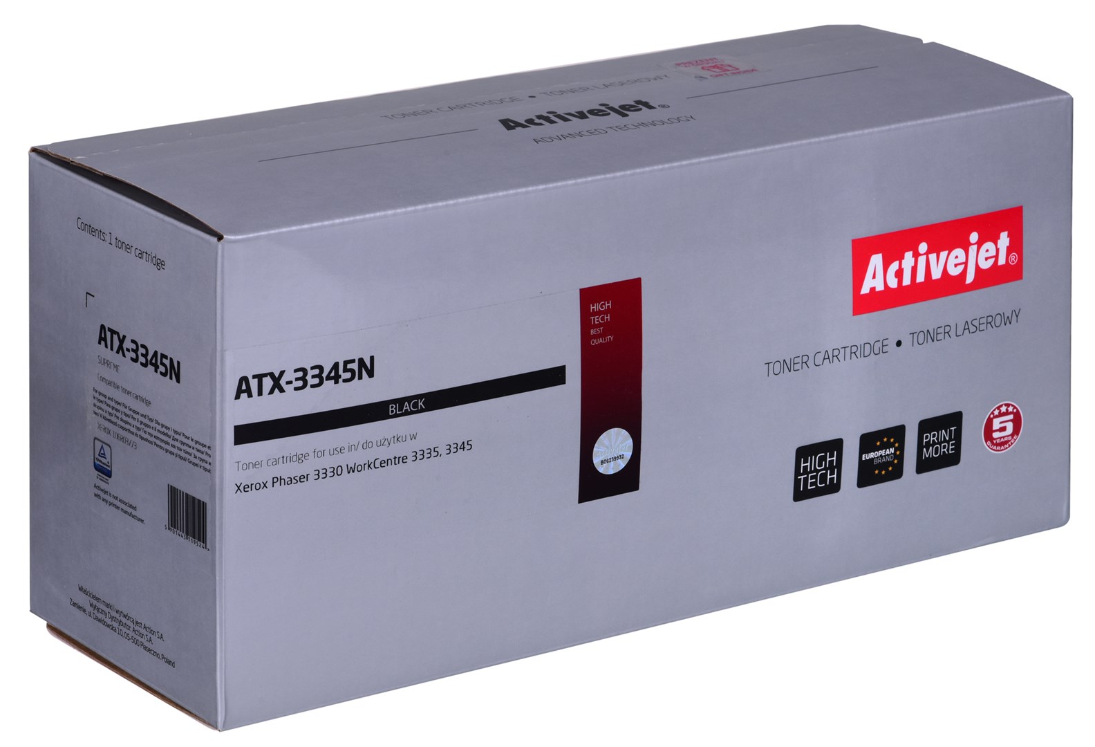Toner ACTIVEJET ATX-3345N (zamjena za Xerox 106R03773, Supreme, 3000 stranica) crna-2