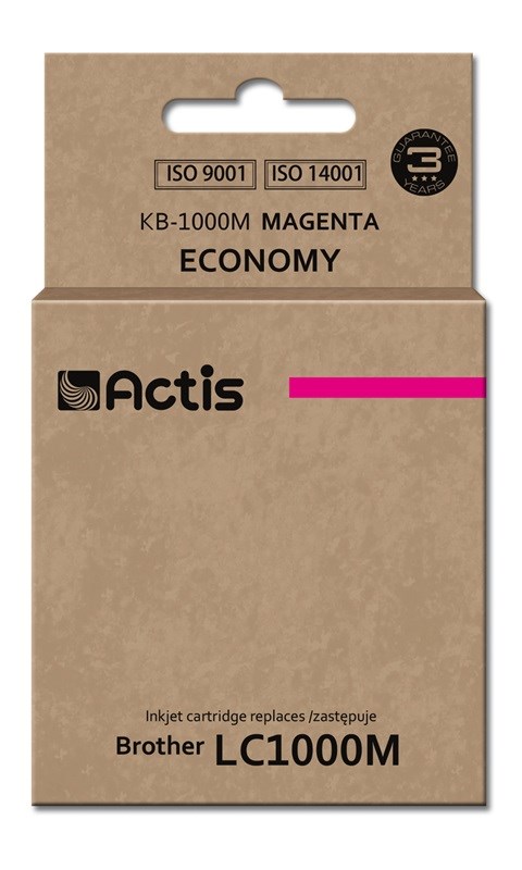 Tinta ACTIS KB-1000M (zamjena za Brother LC1000M/LC970M, standardna, 36 ml) magenta
