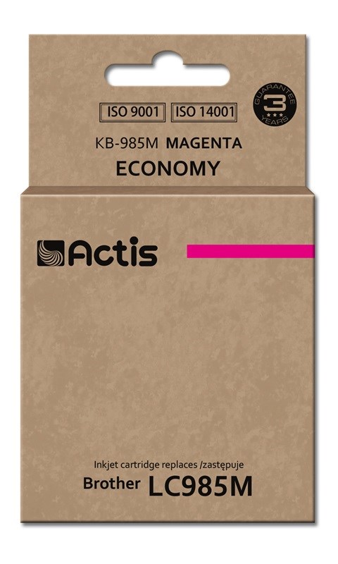 Tinta ACTIS KB-985M (zamjena za Brother LC985M, standardna, 19.5 ml) magenta-0