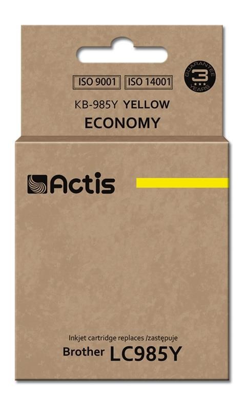 Tinta ACTIS KB-985Y (zamjena za Brother LC985Y, standardna, 19.5 ml) žuta-0