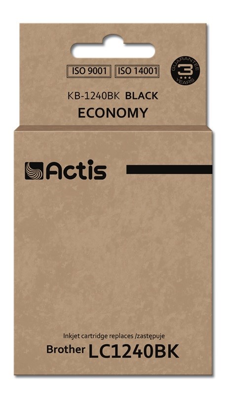 Tinta ACTIS KB-1240BK (zamjena za Brother LC1240BK/LC1220BK, standardna, 19 ml) crna