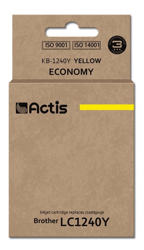Tinta ACTIS KB-1240Y (zamjena za Brother LC1240Y/LC1220Y, standardna, 19 ml) žuta-0