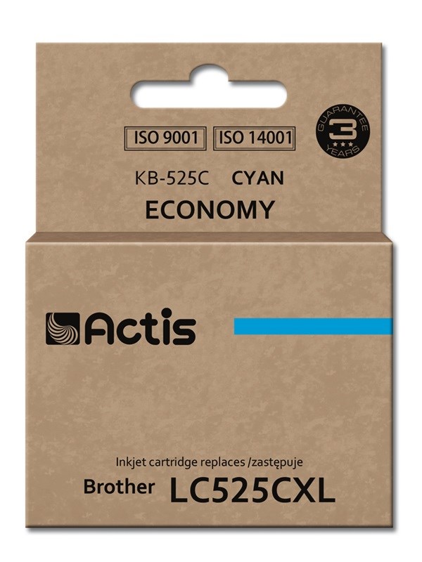 Tinta ACTIS KB-525C (zamjena za Brother LC-525C, standardna, 15 ml) cijan-0