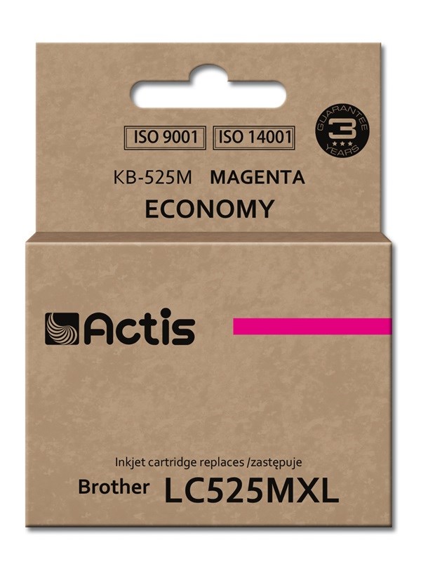 Tinta ACTIS KB-525M (zamjena za Brother LC-525M, standardna, 15 ml) magenta-0