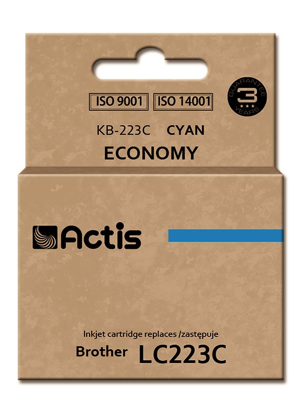 Tinta ACTIS KB-223C (zamjena za Brother LC223C, standardna, 10 ml) cijan-0