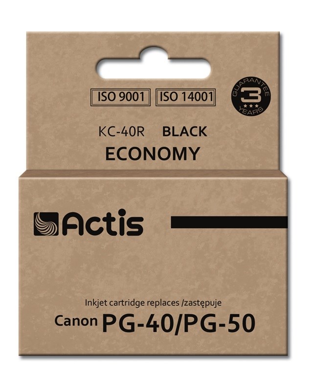 Tinta ACTIS KC-40R (zamjena za Canon PG-40 / PG-50, standardna, 25 ml) crna-0